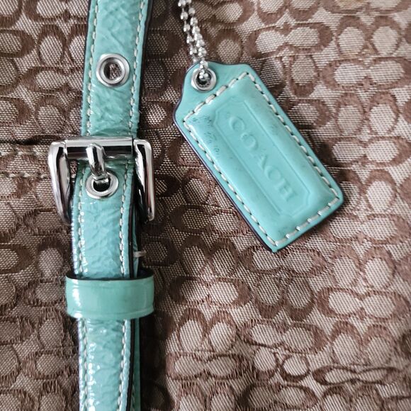 Coach Signature Tote Jacquard Purse - Picture 5 of 10